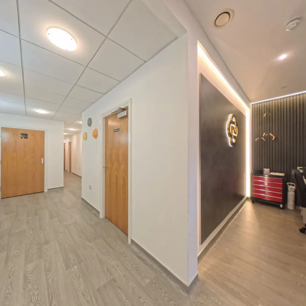Corridor to the consulting rooms